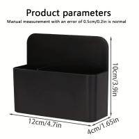 Porta Rotuladores Y Plástico Mini Tablero Magnético Blanco Negro Almacenamiento Multifuncional De Lápices Y Cera Estación De Oficina - details 0