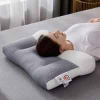 Almohada de Memoria Ortopédica de Algodón Rebote Lento Forma Ergonómica Relaja el Cuello - details 5