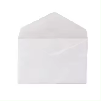 Sobre blanco tarjeta de visita engomado 100 uds 70x105mm - 1