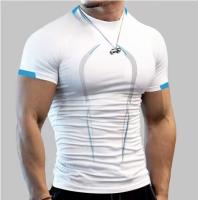 Camiseta De Deporte Para Hombres Verano Transpirable Secado Rápido Manga Corta Moda Deportiva Sin Capucha Cuidado Manual - details 0
