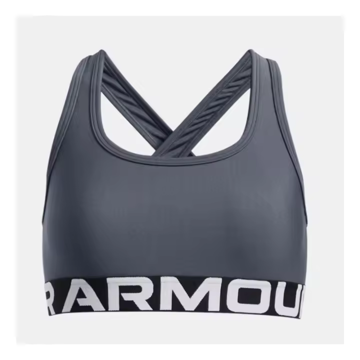 TOP DEPORTIVO PARA NIÑA MARCA UNDER ARMOUR COLOR GRIS AZULADO - 1