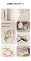 P2961 Auriculares Inaluminables Bluetooth HD Micrófono Ajustable Cascos Inalambricos Hi Fi Estéreo Cancelación Ruido Control de Volumen Carga Rápida USB Inalambricos Auriculares(Caqui) - details 3
