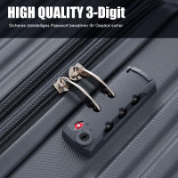 Equipaje Carro Rígido with 4 Rueda 360 ° | Maleta de Mano Cabin Homologada (70x46,5x32,5 cm) | Material Resistente ABS + Cerradura Aduanera TSA | Ideal para Viajeros Falta-Diseño Moderno y LIGO - details 1