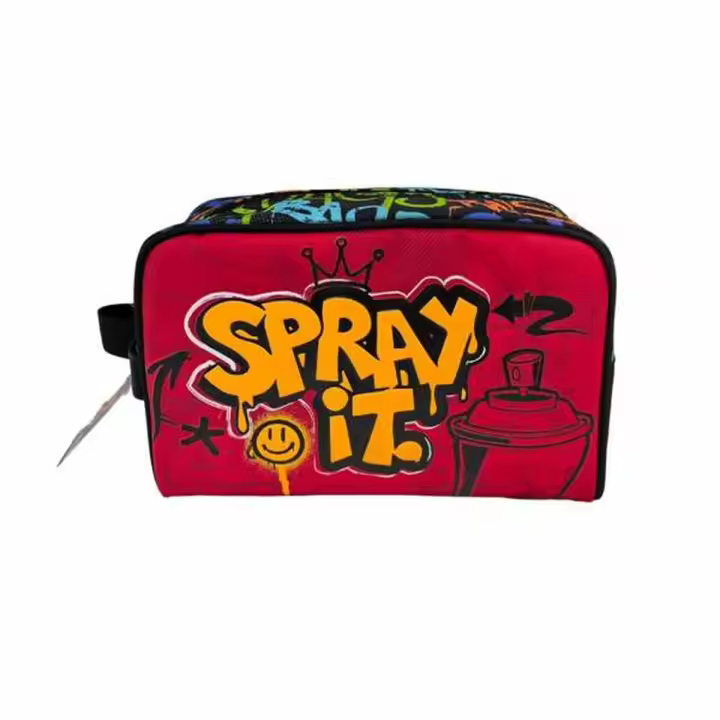 Neceser de Viaje Toybags Grafitti Rojo 15 x 25 x 11 cm - 1