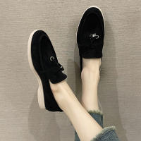 Zapatos De Mujer Estilo Británico Planos Con Cordones De Primavera Y Otoño Talla Grande Suela Suave Comodidad Para Trabajar - details 7