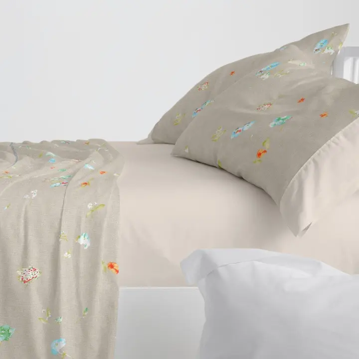 Juego de cama 629 Beig Burrito Blanco - 1
