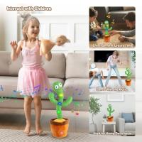 Juguete De Cactus Hablador Recargable Grabable Y Repetible Para Niños Idiomas Inglés Español Árabe Cambiador De Voz Educativo - details 7