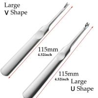 Kit De Herramientas Para Cuero 4pcs U+V Forma Punzón De Costura De Cuero Herramienta De Borrado De Borde Y Punzón De Agujeros Para Manualidades Y Técnica De Cuero - details 1