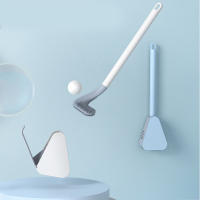 Cepillo De Inodoro De Largo Mano De Silicona Con Soporte Set De Limpieza De Baño Accesorios De Limpieza Sin Esquinas Muertas - details 0