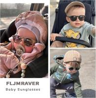 Par de Gafas de Sol polarizadas flexibles para niños con Correa ajustable para 0 a 48 més, Rosa - details 1
