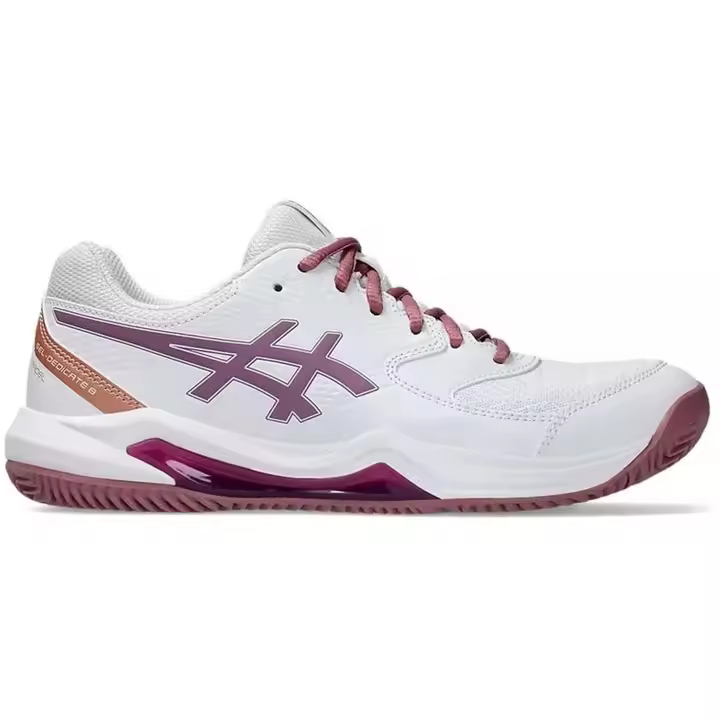 Zapatillas Asics Gel-Dedicate 8 Blancas Dark Ube 1042A241-103 Padel Mujer - 1