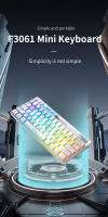 Teclado Mecánico AULA F3061 61 Teclas Con Retroiluminación RGB Mini Para Escritorio Y Laptop Teclado De Juego Con Sensación Táctil - details 0