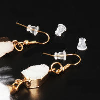 100pcs Pack Tapones De Silicona Suave Para Oídos Transparentes Plásticos Para DIY Pendientes Joyería Encuentros Bala - details 6