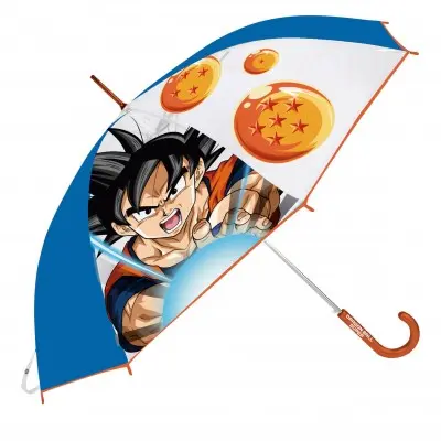 DRAGON BALL PARAGUAS TRANSPARENTE MANUAL 2MODELO SURTIDOS PARA LLUVIA 48CM - 1