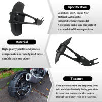 Cubierta De Faros Para Motocicleta Protector De Rueda Trasera Antisalpicaduras Guardabarros Para Yamaha MT 07 09 Tracer 700 900 2021 XJR1200 FZ6 2008 Negro ABS Plástico + Soporte De Aluminio - details 5