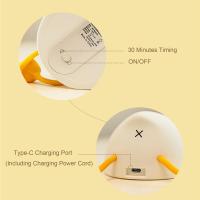 Lampara Nocturna De Silicona Pato Acostado Color Amarillo 3 Niveles Luz Táctil Para Mesa De Noche Decoración Kawaii Para Habitación De Niños - details 7