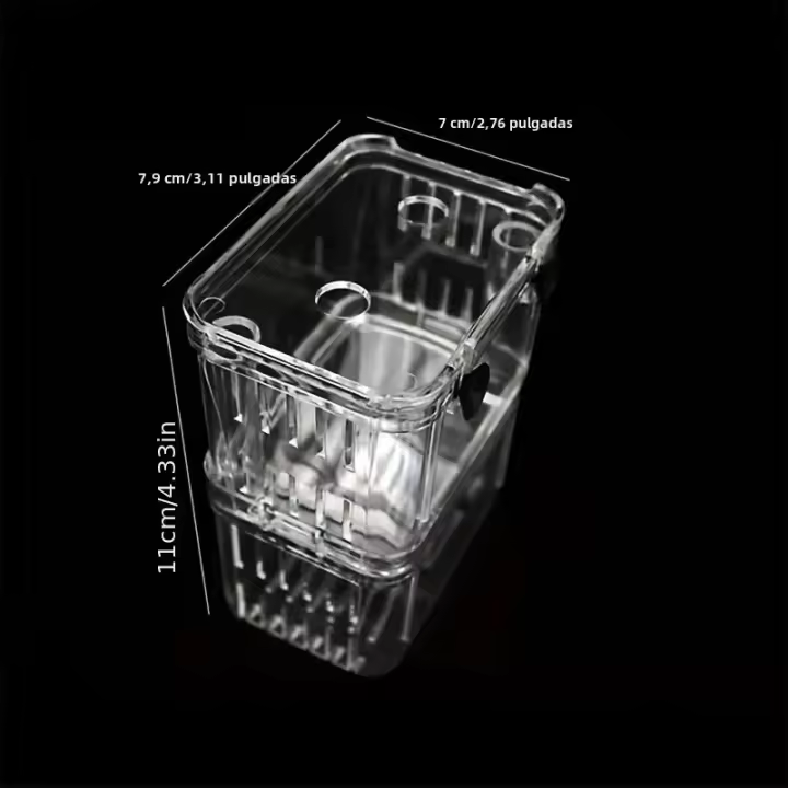 Incubador De Acuario Multifuncional Con Alcance Claro Para La Cría Y Aislamiento De Peces Tanque Para Guppies De Hatching Doble - 1