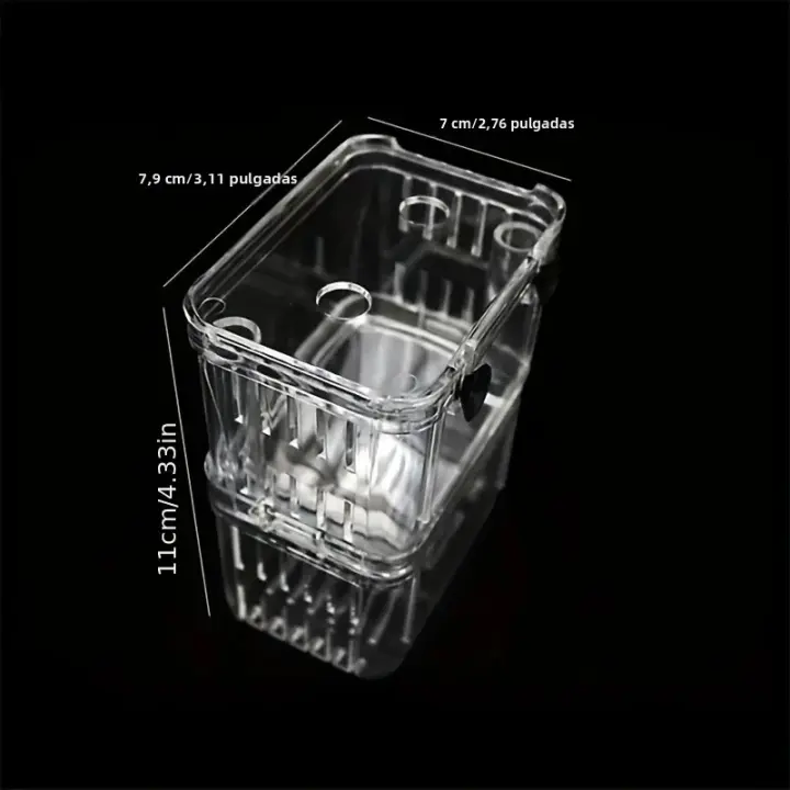 Incubador De Acuario Multifuncional Con Alcance Claro Para La Cría Y Aislamiento De Peces Tanque Para Guppies De Hatching Doble - 1