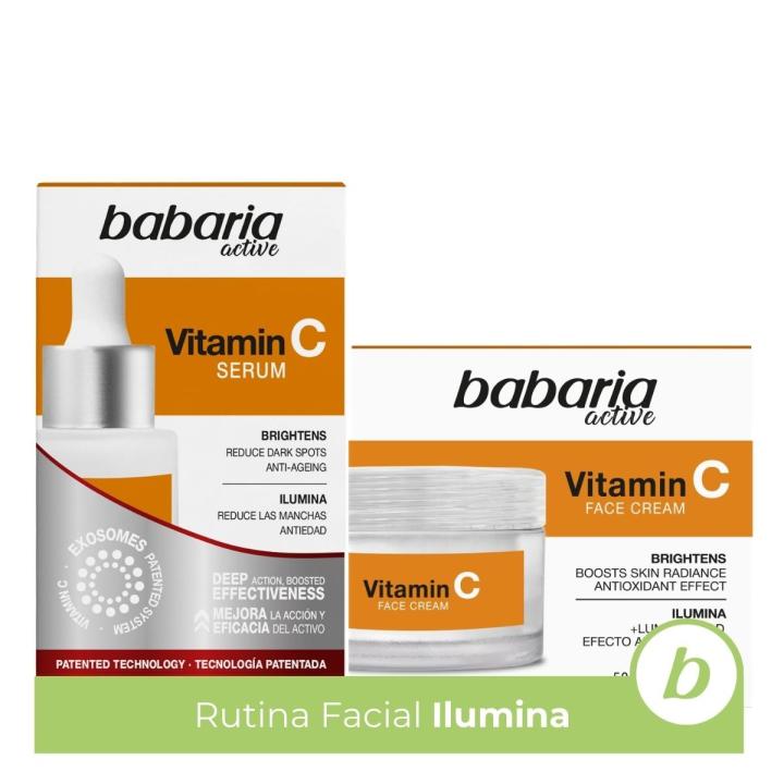 Babaria - Crema y Serum Vitamina C | Iluminador Facial | Unifica el Tono | Reduce Manchas y Arrugas |Antioxidante |… — oferta en Miravia