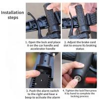 Cerradura De Manillar Para Motocicleta 100DB Alarma De Seguridad Antirrobo Para Vehículos Eléctricos Y Bicicletas Cerradura De Freno Acelerador - details 8