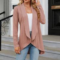Chaqueta Abierta Delantera Para Mujer Casual De Manga Larga Ligera Tejida Suave Suéter Otoño Invierno Solido Estilo Calle - details 21