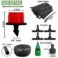 Sistema De Riego Por Drip 5-20M Kit De Riego Para Plantas Con Reguladores Ajustables Para Jardín Micro Riego Sistema De Agua - details 3
