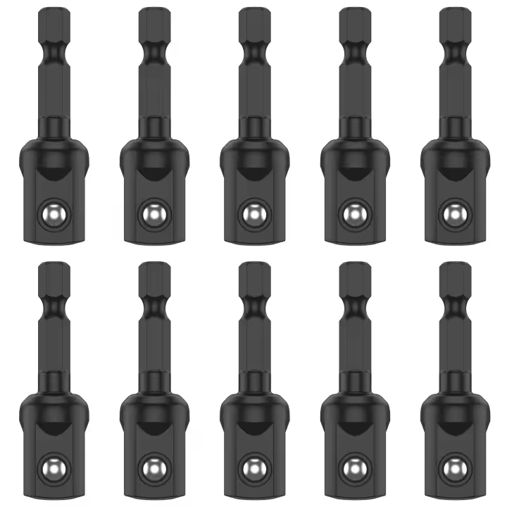 Adaptador De Llave De Impacto 1/2 Pulgada 10/20 Piezas Con Chincheta Para Destornillador Y Broca Extensión De Varilla Hexagonal Chincheta De 1/4 Pulgada Para Herramienta De Destornillador - 1