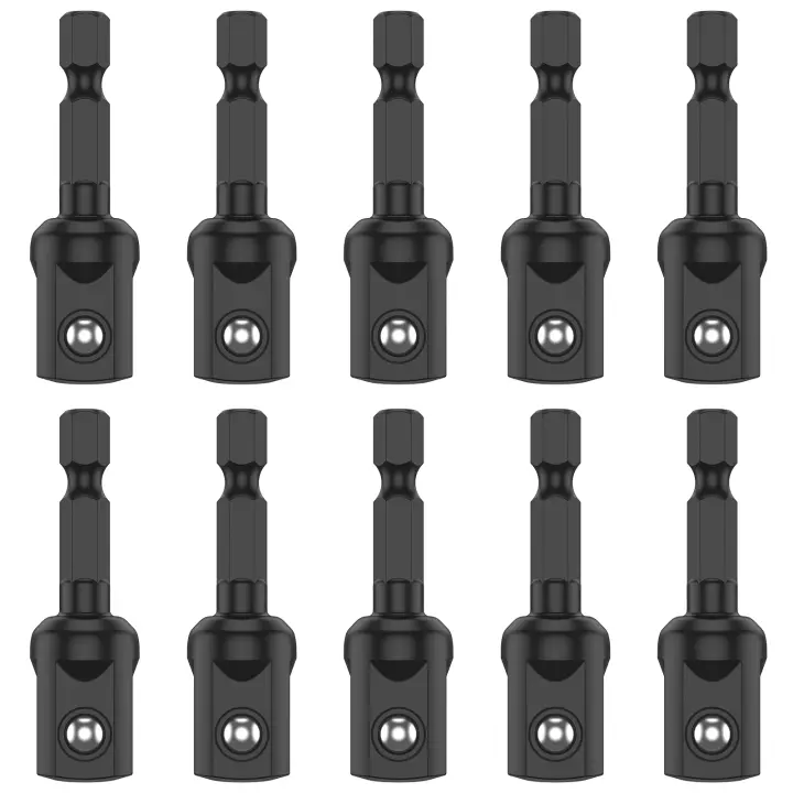 Adaptador De Llave De Impacto 1/2 Pulgada 10/20 Piezas Con Chincheta Para Destornillador Y Broca Extensión De Varilla Hexagonal Chincheta De 1/4 Pulgada Para Herramienta De Destornillador - 1