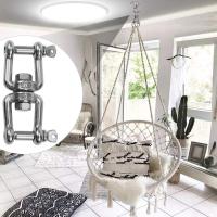 Gancho giratorio de Doble Extremo M8 Gancho giratorio de 360 ° resistant Accesorio para Colgar de Maple inoxidable with Buckles extraíbles para Gimnasio Bolsa de Arena Silla de Cuerda Hamaca Trapecio Yoga Columbio Equipo para Colgar - details 2