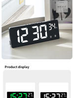 Reloj Electrónico Multifunción Con Alarma De Multiset Espejo Reloj De Decoración Para El Hogar Pantalla Grande Y Sencilla - details 7