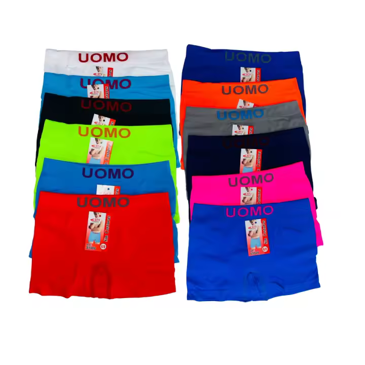 ComfyWear - STV Pack 12 Calzoncillos Bóxer de Lycra Sin Costura Niño - Bóxer Infantil de Colores Surtidos Llamativos - Tallas 2 a 16 Años - 1