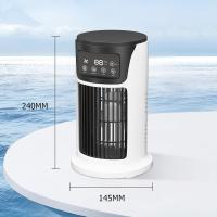 Ventilador de aire acondicionado portátil, mini enfriador de aire personal portátil, ventilador de refrigeración de aire de escritorio de 6 velocidades, luz LED de 7 colores con función de sincronización, adecuado para uso personal, doméstico y de oficina - details 0