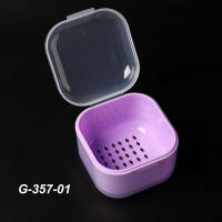 Caja Portátil De Desinfección Para Brocas De Arte De Uñas Y Cabezales De Molienda Herramienta De Estérilización Manicura Material Plástico Tamaño Único - details 1