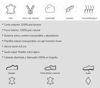Mº1463 BEIGE ZAPATO DESTALONADO BEIGE PIEL ESTAMPADO CONFORT EVA MAÑAS Zapato Destalonado Confort Eva Mañas Zapato destalonado de punta redonda fabricado en napa soft de piel y ante afelpado. Ajustable con hebilla metálica. La parte interior está fabricad - details 0