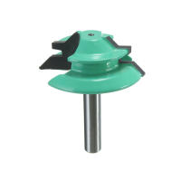Broca deRouter Lock Miter 1/4" Shank 45 Degree Para Carpintería Y Tratamiento De Madera Herramienta De Tallado De Carbono - details 2