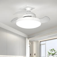 Ventilador De Techo LED Moderno Con Luz Invisibles Hojas De Ventilador E27 Control Remoto Y App 4 Velocidades Ajustables Silencioso - details 13