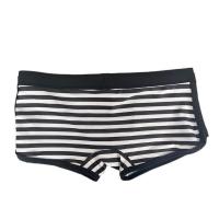Shorts De Baño Para Hombre Sexy Con Borde Recto Y Estampado De Rayas Abertura Lateral Secado Rápido Transpirable - details 5