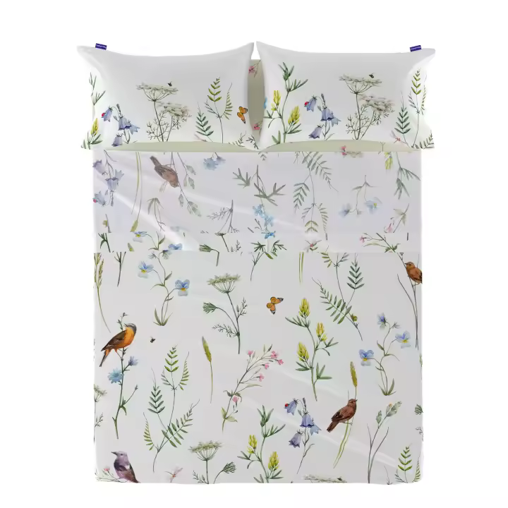 Happyfriday- Manarola Sábana, Sábanas 100% Algodón, calidad de 150 TC, Fabricado en España (No incluye fundas de almohada) - 1
