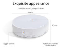 Lámpara Nocturna LED Con Sensor De Movimiento Recargable RGB Para Cocina Armario Escalera Luz De Fondo Sin Cable Luz De Gabinete - details 22