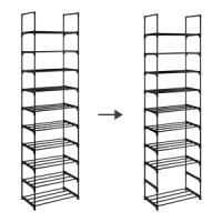 T-Lovendo Zapatero, Organizador de Zapatos, 10 Baldas, Armario Abierto, Estantería Tubos de Hierro - details 4