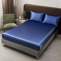 Juego De Sábanas De Satén De Color Sólido Incluye Fundas Para Almohadas Suaves Y Hypoallergénicas De Poliéster Lavar En Máquina Para El Hogar - details 6