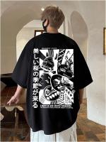 Camiseta Harajuku Monster Anime Para Hombre Talla Grande Estilo Vintage Y2k Unisex Manga Corto Ropa Casual De Verano Algodón Top Masculino - details 5