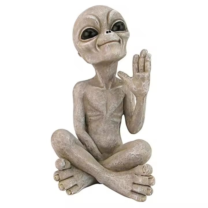 Figuritas Decorativas de Alien para Jardín - Adornos Navideños de Resina - 1