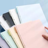 4Pcs Cubierta De Libro De Hojas Sueltas A4 A5 B5 Colores Transparentes Con Anillos De Espiral Para Oficina Y Escuela Suministros De Papelería Lindos Y Prácticos - details 6
