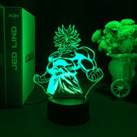 Figura De Anime Japonés Dragon Ball Super Saiyan Goku Vegeta Con Soporte De Cristal LED Ilusión 3D Luz Nocturna Colorida Para Niños Cumpleaños - details 4