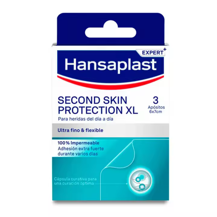 Hansaplast Second Skin Protección 3 Parches 7 Cm X 6 Cm - 1
