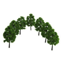 20pcs Árboles De Modelo Para Ferrocarril De Escenificación De Juego De Tablero Parque Decoración De Paisaje Miniatura - details 6