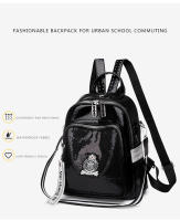 Mochila De Moda Para Mujer En Cuero PU Diseñadora Bolso De Hombro Casual Para Viajes Bolsas Escolares De Alta Calidad Para Adolescentes Y Niñas - details 1