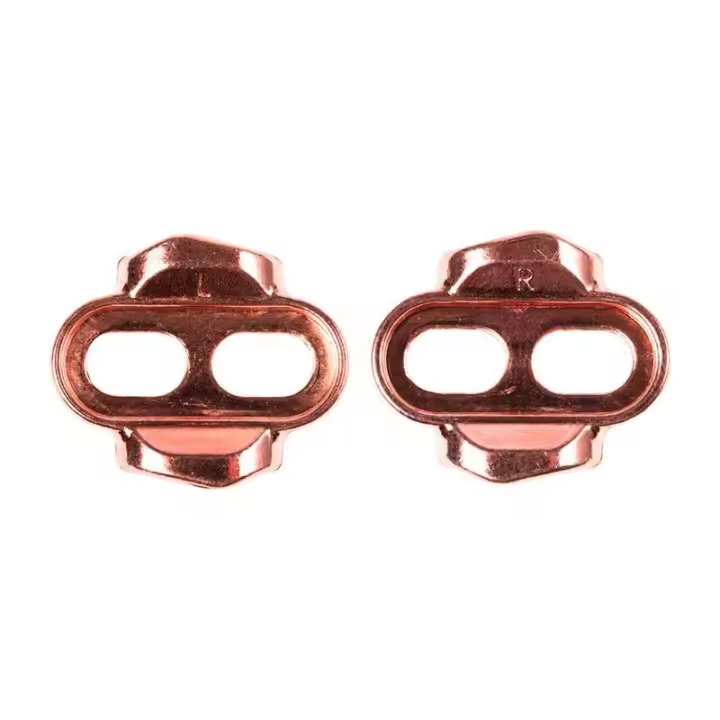 CRANKBROTHERS - Pedales Crank Brothers Cala Easy Cobre 10º Release 6º Rosa para ciclismo MTB y gravel, con ángulo de liberación reducido 33 %, flotación ajustable 6° o 0°, compatible con todos los pedales Crankbrothers, patrón de 2 orificios - 1