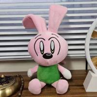 Muñeco De Peluche Riggy Conejo Azul Y Rosa Para Niños Juguete De Confort Cartoon Juego Suave Relleno De Algodón PP Anime Conejo De Peluche - details 5